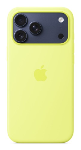 Apple iPhone 17 Pro Max Silicone Case with MagSafe – Neon Yellow