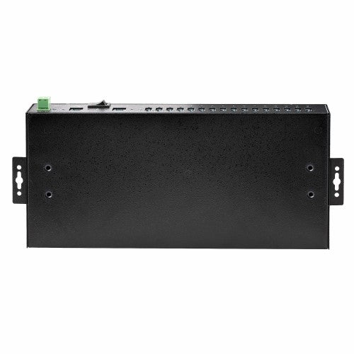 StarTech.com 16-Port Industrial USB 5Gbps Hub with Power Adapter, Metal Enclosure, Mountable, ESD Protection, Terminal Block Power, USB Charging, Dual-Host Switch - TAA