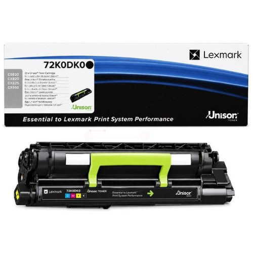 Lexmark 72K0DK0 Developer unit black return program, 300K pages for Lexmark C 6160/CS 820/CS 827/XC 6152/XC 8160