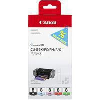 Canon 0620B027/CLI-8 Ink cartridge multi pack Bk,PC,PM,R,G Pack=5 for Canon Pixma Pro 9000