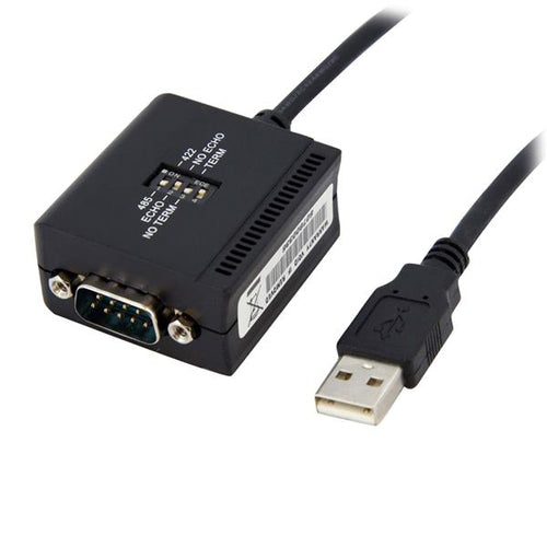 StarTech.com 6ft (1.8m) 1-Port Professional RS422/485 USB Serial Cable Adapter with COM Retention, USB to RS422 Adapter - TAA