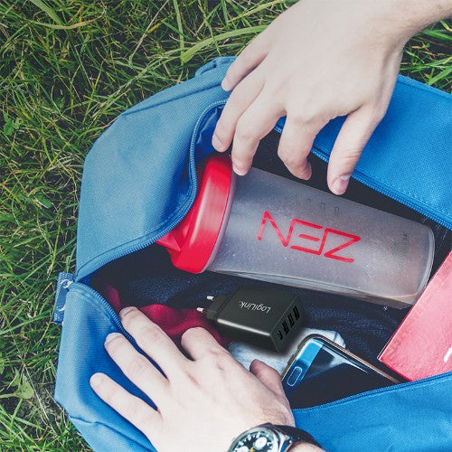 LogiLink PA0221 mobile device charger Universal Black AC Fast charging Indoor