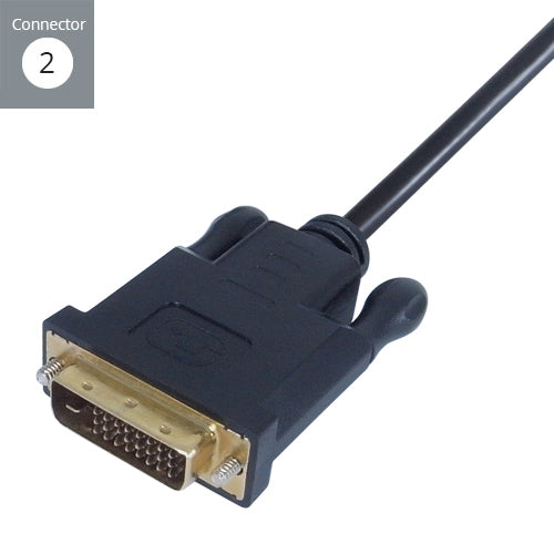 connektgear 2m USB 3.1 Connector Cable Type C male to DVI D 24+1 male