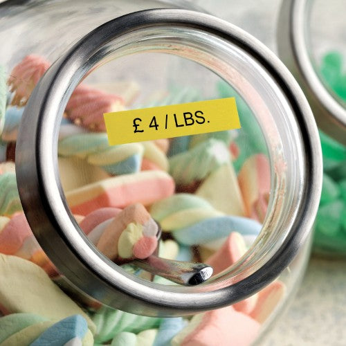 Dymo 53718/S0720980 DirectLabel-etikettes black on yellow 24mm x 7m for Dymo D1 6-24mm/400 Duo