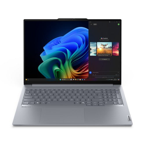 Lenovo ThinkBook 16 G7 QOY Copilot+ PC Snapdragon X1P-42-100 Laptop 40.6 cm (16") WUXGA 16 GB LPDDR5x-SDRAM 512 GB SSD Wi-Fi 7 (802.11be) Windows 11 Pro UK English Grey