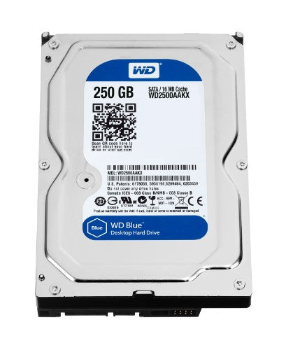 Western Digital Caviar Blue 250GB internal hard drive 7200 RPM 16 MB 3.5" Serial ATA