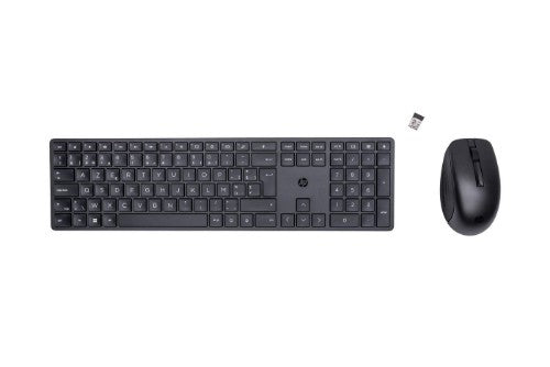 HP 650 Wireless and Mouse Combo keyboard Mouse included Home RF Wireless AZERTY Belgian Black