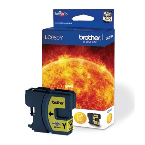 Brother LC-980Y Ink cartridge yellow, 260 pages ISO/IEC 24711 5.5ml for Brother DCP 145 C