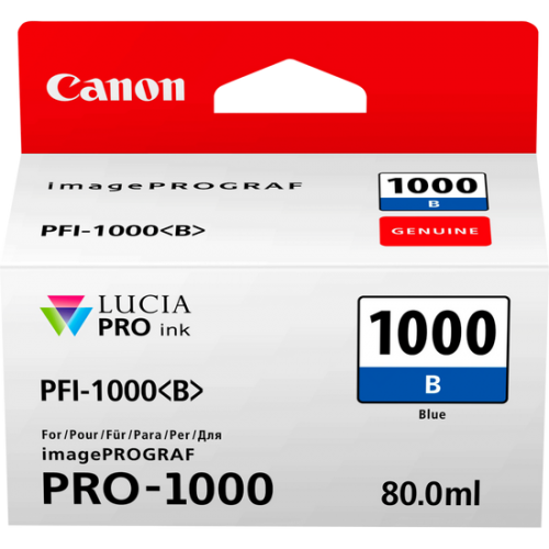 Canon 0555C001/PFI-1000B Ink cartridge blue, 4.88K pages 80ml for Canon Pro 1000