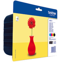 Brother LC-121VALBP Ink cartridge multi pack Bk,C,M,Y, 4x300 pages ISO/IEC 24711 Pack=4 for Brother DCP-J 132/MFC-J 285