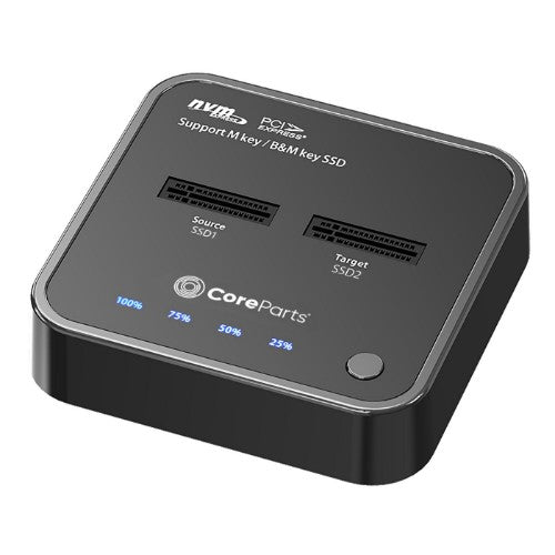 CoreParts MS-CLONER-NVME storage drive docking station Black