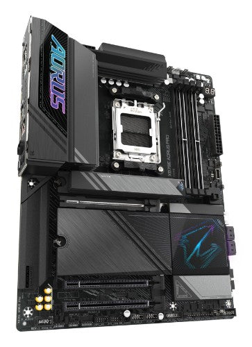 GIGABYTE X870E AORUS PRO Motherboard - Supports AMD Ryzen 9000 CPUs, 16+2+2 Phases Digital VRM, up to 8000MHz DDR5 (OC), 3xPCIe 5.0 + 1xPCIe 4.0,Wi-Fi 7, 2.5GbE LAN, USB 4