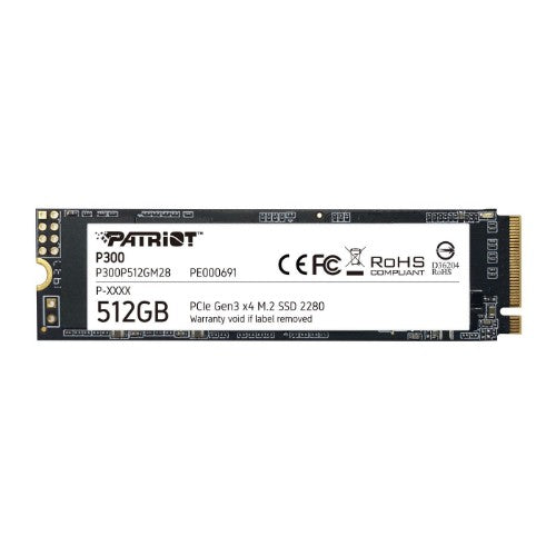 Patriot Memory P300P512GM28 internal solid state drive 512 GB M.2 PCI Express NVMe