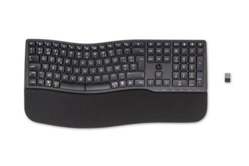 HP 680 Comfort Dual-Mode keyboard Home RF Wireless + Bluetooth AZERTY Belgian Black