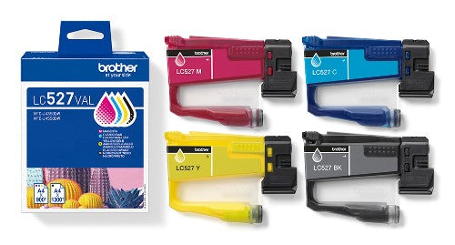 Brother LC-527VAL Ink cartridge multi pack Bk,C,M,Y 1200pg + 3x900 pg Pack=4 for Brother MFC-J 4350