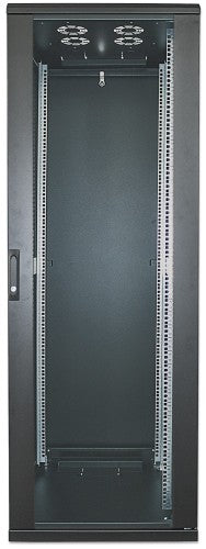 Intellinet 19" Network Cabinet - Free Standing, 36U, 800x800mm (width x depth), Black, Flatpack, Max 1500kg, Multi-Point Door Lock, One Lock Per Side Panel, Usable Depth 123 to 573mm, IP20 rated, Rack, Steel