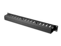 Digitus Cable Management Panel with detachable cover for 483 mm (19“) cabinets, 1U