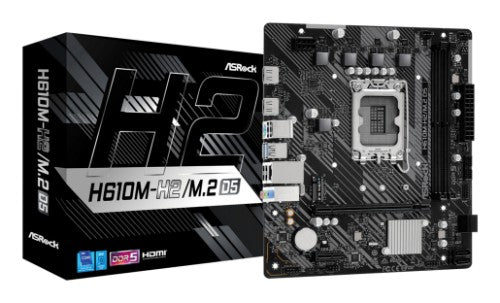 Asrock H610M-H2/M.2 D5 Intel H610 LGA 1700 micro ATX