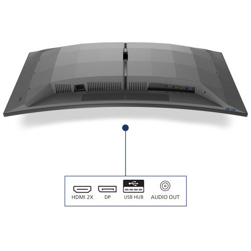 Philips Evnia 34M2C6500/00 computer monitor 86.4 cm (34") 3440 x 1440 pixels Wide Quad HD QD-OLED Grey