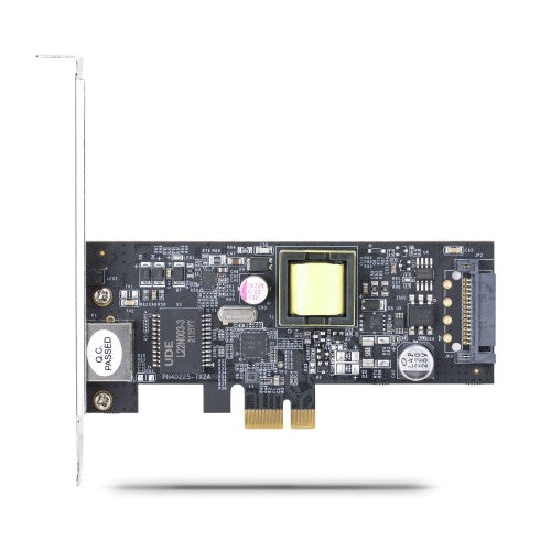 StarTech.com 1-Port 2.5Gbps NBASE-T PoE Network Card, Intel I225-V, 802.3af/at PoE+ Multi-Gigabit NIC, PCI Express Server LAN Card, SATA Powered Desktop Ethernet Interface - Supports Windows, Linux