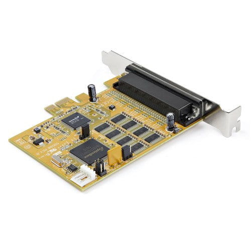 StarTech.com 8-Port PCI Express RS232 Serial Adapter Card, PCIe RS232 Serial Card, 16C1050 UART, Multiport Serial DB9 Controller/Expansion Card, 15kV ESD Protection, Windows Only - TAA