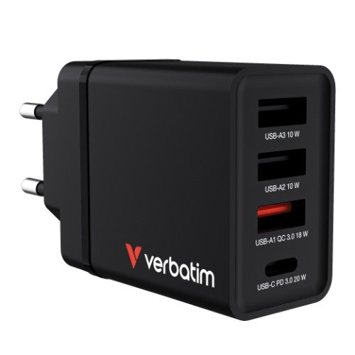 Verbatim 49700 mobile device charger Universal Black AC Fast charging Indoor