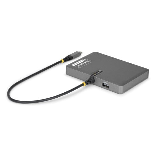 StarTech.com USB-C to Quad-Monitor Workstation Adapter, 4K 60Hz HDMI, 140W PD Passthrough for Laptop Charging, USB Port for Wireless Keyboard / Mouse, TAA