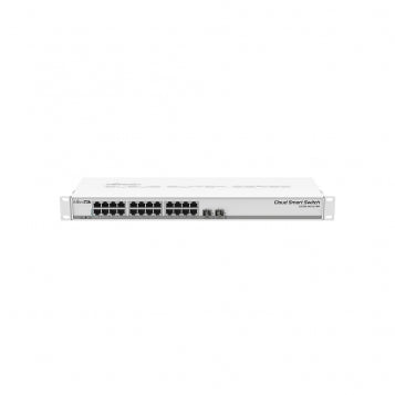 Mikrotik CSS326-24G-2S+RM network switch Managed Gigabit Ethernet (10/100/1000) Power over Ethernet (PoE) 1U White