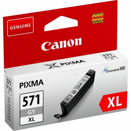 Canon 0335C001/CLI-571GYXL Ink cartridge gray high-capacity, 3.35K pages ISO/IEC 24711 289 Photos 11ml for Canon Pixma MG 7750