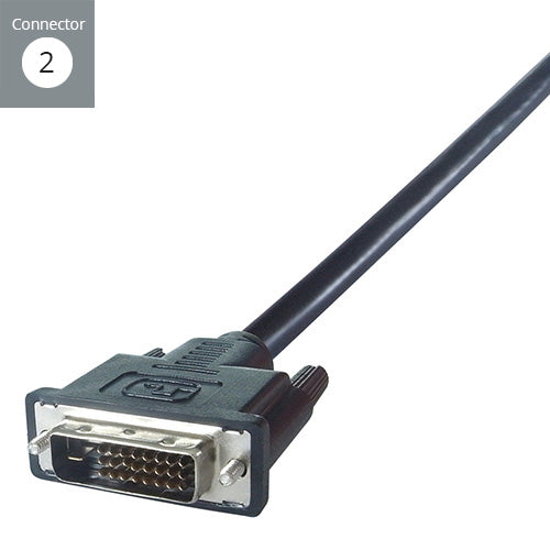 connektgear 3m DVI-D Monitor Connector Cable - Male to Male - 24+1 Dual Link