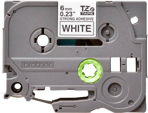 Brother TZE-S211 DirectLabel black on white extra strong Laminat 6mm x 8m for Brother P-Touch TZ 3.5-18mm/6-12mm/6-18mm/6-24mm/6-36mm
