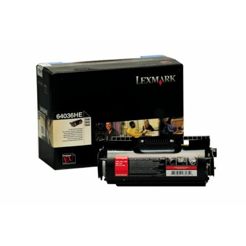 Lexmark 64036HE Toner cartridge black, 21K pages/5% for Lexmark T 640/644