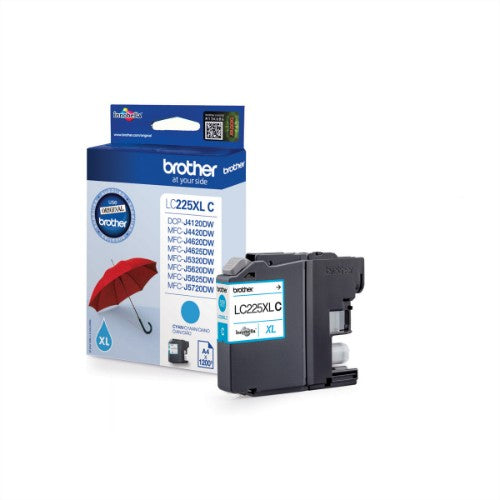 Brother LC-225XLC Ink cartridge cyan, 1.2K pages ISO/IEC 24711 11.8ml for Brother MFC-J 4420/5320