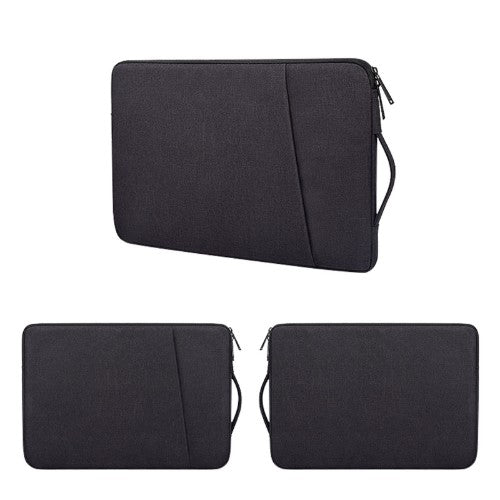 PREVO 15.6 Inch Laptop Sleeve, Side Pocket, Cushioned Lining, Black