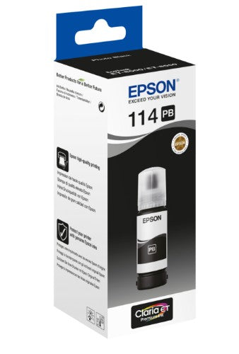 Epson C13T07B140/114 Ink bottle foto black, 6.7K pages 2300 Photos 70ml for Epson ET-8500