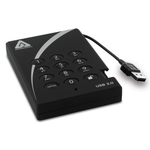 Apricorn A25-3PL256-1000 external hard drive 1 TB Black