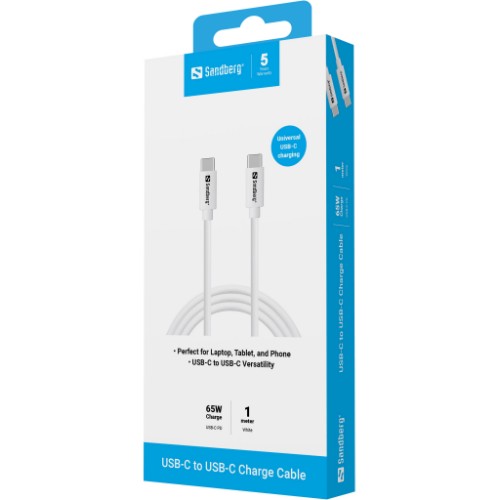 Sandberg USB-C Charge Cable 1M, 65W