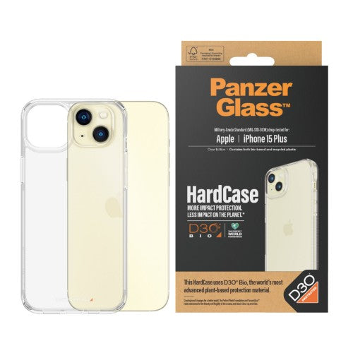 PanzerGlass ® HardCase Transparent w. D3O® iPhone 15 Plus
