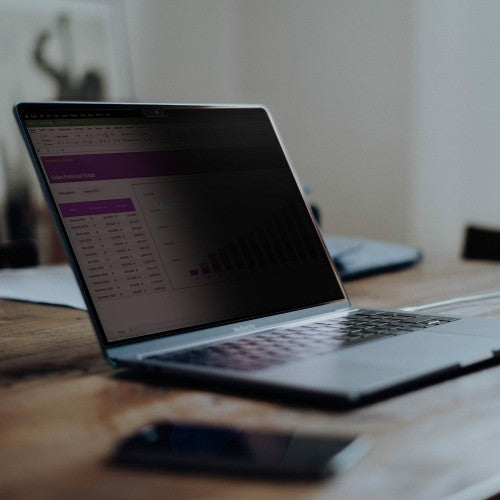 StarTech.com 13.3-inch 16:10 Flip-Up Privacy Screen with Touch, Anti-Glare Blue Light Filter, Laptop Monitor Screen Protector, +/- 30 Deg. View Angle