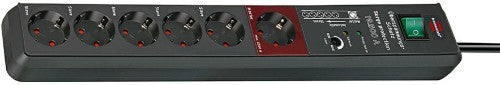 Brennenstuhl Secure-Tec 19.500A Anthracite 6 AC outlet(s) 3 m