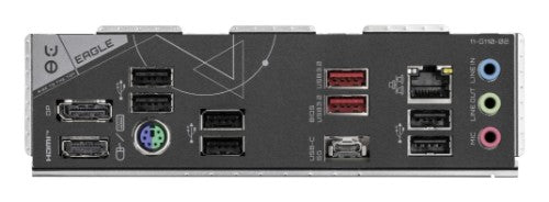 GIGABYTE B650 EAGLE Motherboard - AMD Ryzen 9000 Series CPUs, 12+2+2 Phases VRM, up to 7600MHz DDR5 (OC), 1xPCIe 5.0 + 2xPCIe 4.0 M.2, GbE LAN, USB 3.2 Gen 2