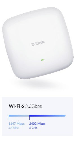 D-Link AX3600 Wi-Fi 6 Dual-Band PoE Access Point