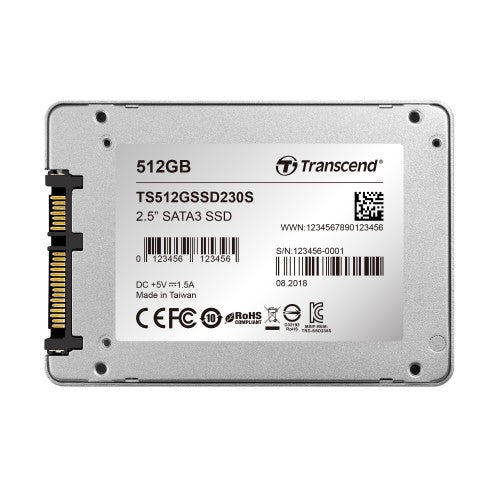 Transcend SATA III 6Gb/s SSD230S 512GB