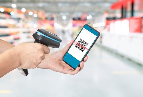 Manhattan Wireless 2D Handheld Barcode Scanner, 250mm Scan Depth, up to 80m effective range (line of sight), Max Ambient Light 100,000 lux (sunlight), Black, Charging cable (USB-A to USB-C into device) 1m included, Three Year Warranty