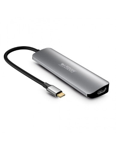 Urban Factory HUBEE 6 IN 1 : HUB USB-C WITH 2 USB-A / 1 HDMI 4K / 2 CARD READERS AND 1 USB-C 100W PD