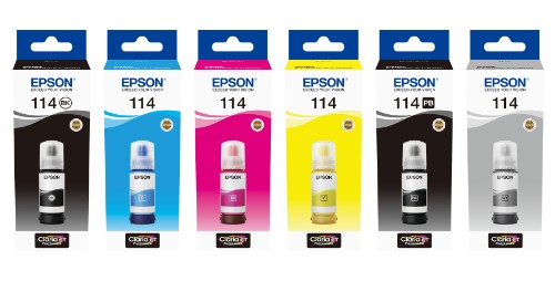 Epson C13T07A140/114 Ink bottle black pigmented, 6.7K pages 2300 Photos 70ml for Epson ET-8500