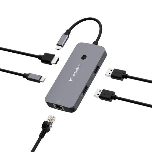Verbatim CMH-05 USB Type-C 5000 Mbit/s Silver