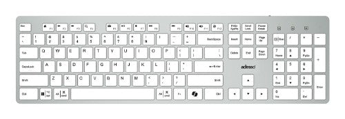 Adesso AKB-730UW keyboard Home/Office USB QWERTY UK International White