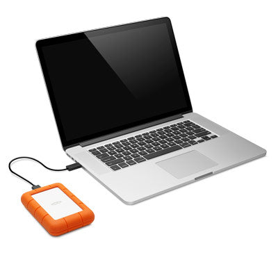 LaCie Rugged Mini external hard drive 1 TB 5400 RPM 2.5" Micro-USB B 3.2 Gen 1 (3.1 Gen 1) Orange, Silver