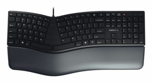 CHERRY KC 4500 ERGO keyboard Universal USB AZERTY Belgian Black